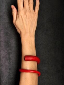 Alternative view of Red Snake Cuff - Size M - L