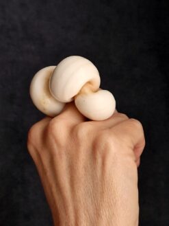 Alternative view of Vegan Ivory Sculptured Ring - Size 7