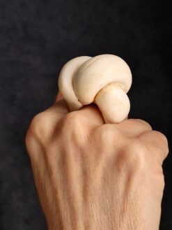 Vegan Ivory Sculptured Ring - Size 7.5